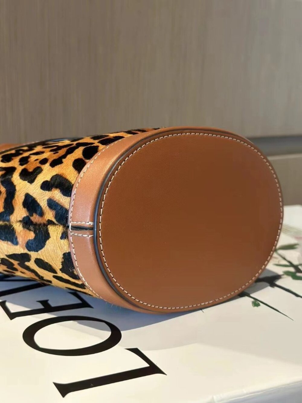 Marni Mini Leopard-Print Basket Tote - Picture 2 of 5
